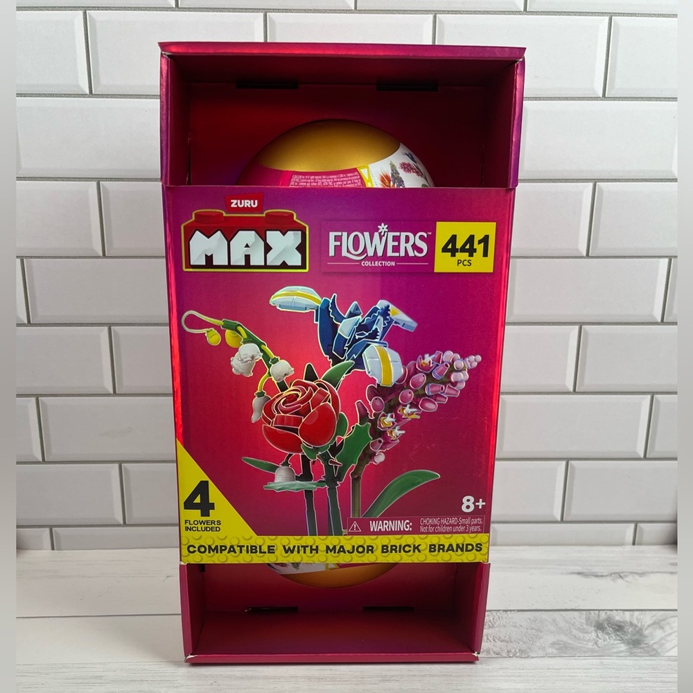 ZURU Max Build Flowers Collection 441 Pcs-Collectible Super Cute!